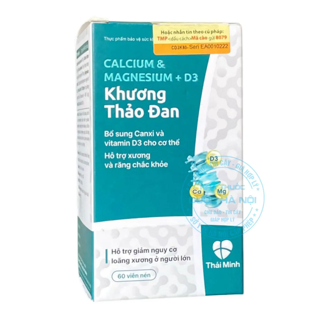 Viên uống Calcium & Magnesium + D3 Khương Thảo Đan
