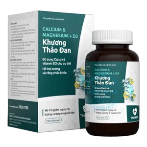Viên uống Calcium & Magnesium + D3 Khương Thảo Đan bổ sung canxi hỗ trợ cơ thể