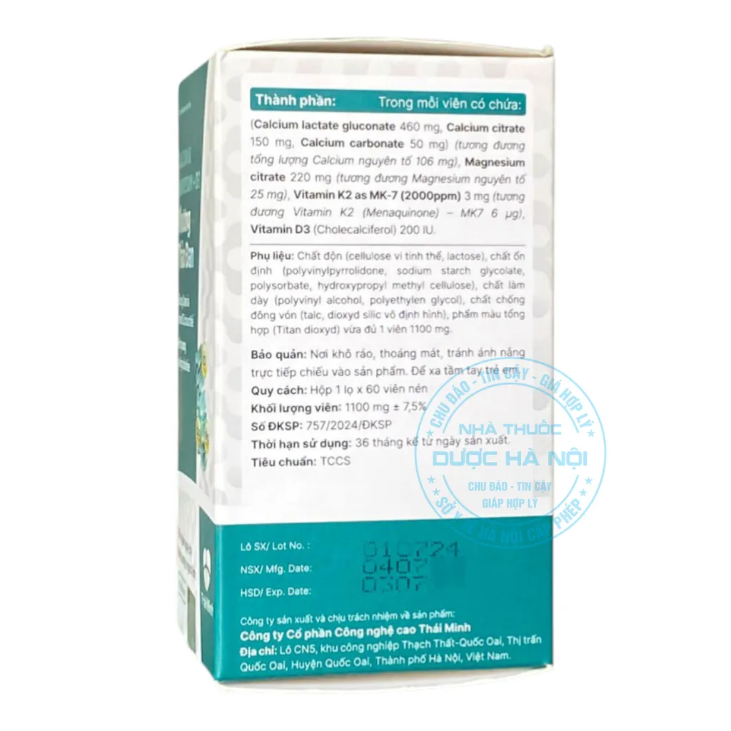 Viên uống Calcium & Magnesium + D3 Khương Thảo Đan