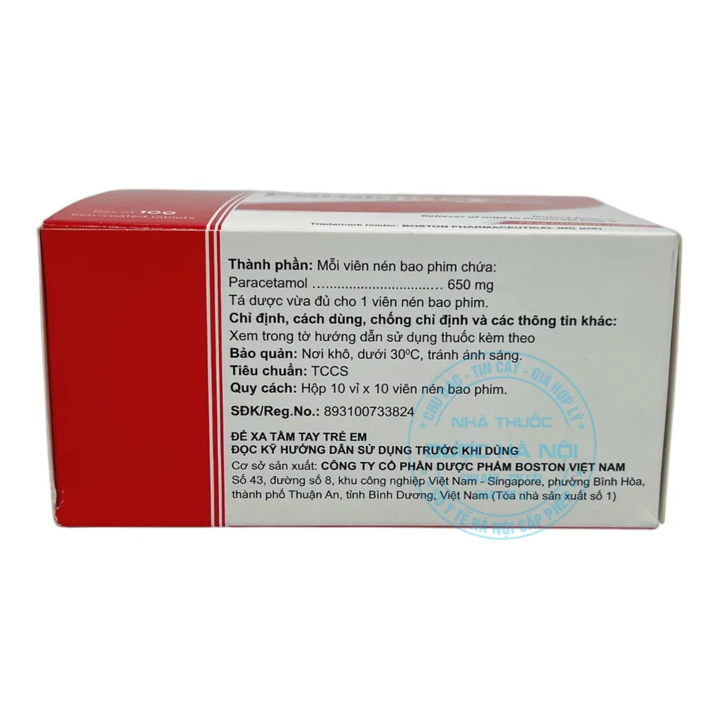 Thuốc Paralmax 650