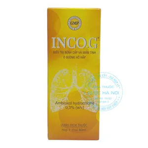 Thuốc Inco.G 0.3% điều trị các bệnh lý hô hấp có tăng tiết dịch