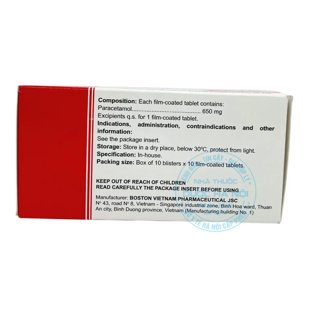 Thuốc Paralmax 650