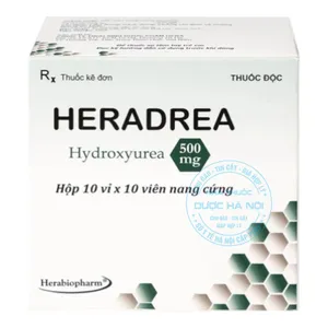 Thuốc Heradrea 500 điều trị hiệu quả ung thư máu và cổ tử cung   (Hộp 10vỉ x10viên)