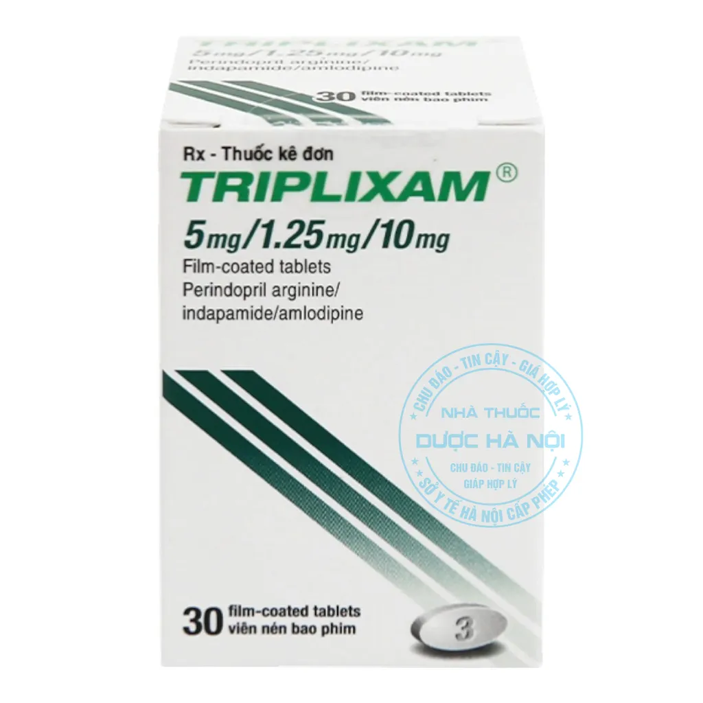 Thuốc Triplixam 5mg/1.25mg/10mg