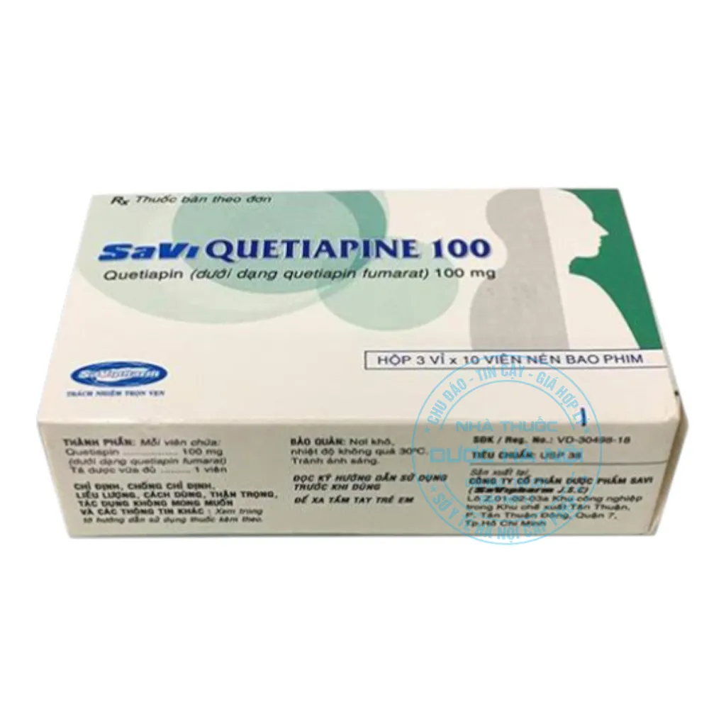Thuốc Savi Quetiapine 100