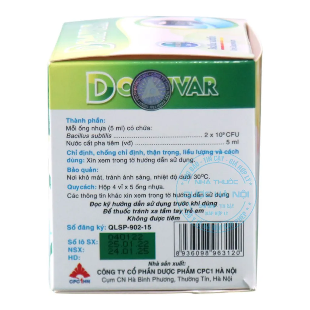 Men uống Domuvar