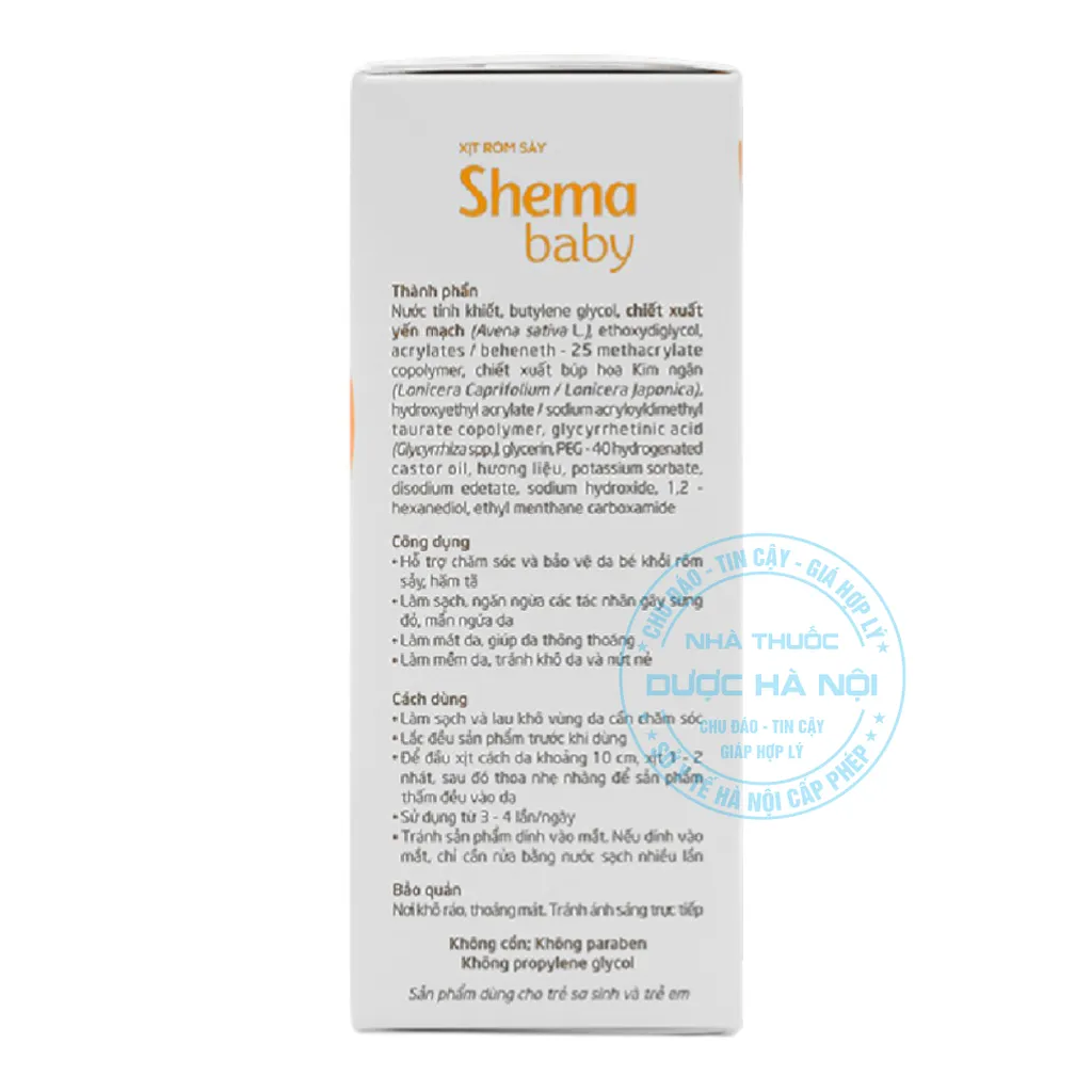 Xịt rôm sảy Shema Baby