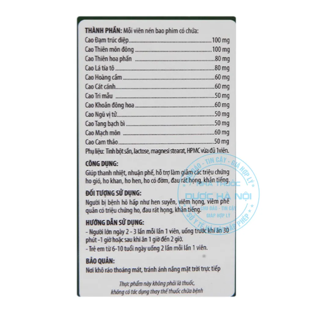 Viên uống Toàn Lộc Bổ Phế Kingphar