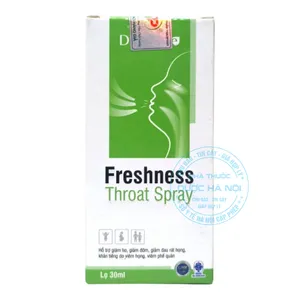 Xịt họng Freshness Throat Spray chăm sóc sức khỏe cổ họng của mọi người