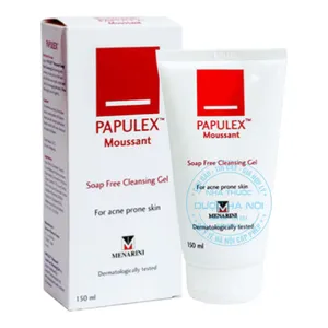 Gel rửa mặt Papulex Moussant Soap Free Cleansing chăm sóc và làm sạch da mặt nhẹ nhàng