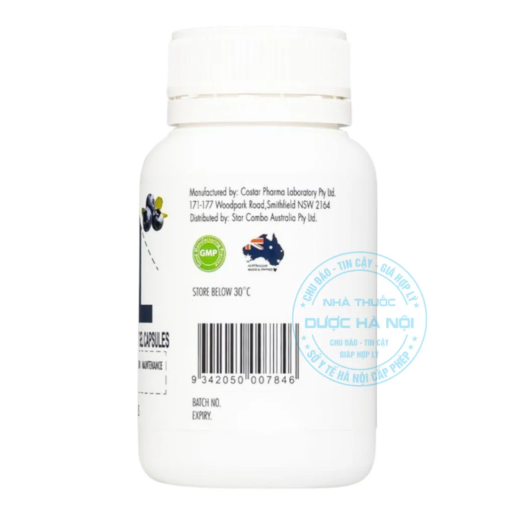 Viên uống Bilberry 10g Plus Soft Gel Capsules