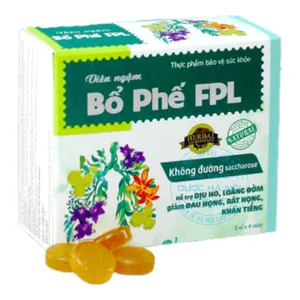 Viên ngậm Bổ phế FPL hỗ trợ điều trị ho, viêm họng, khản tiếng