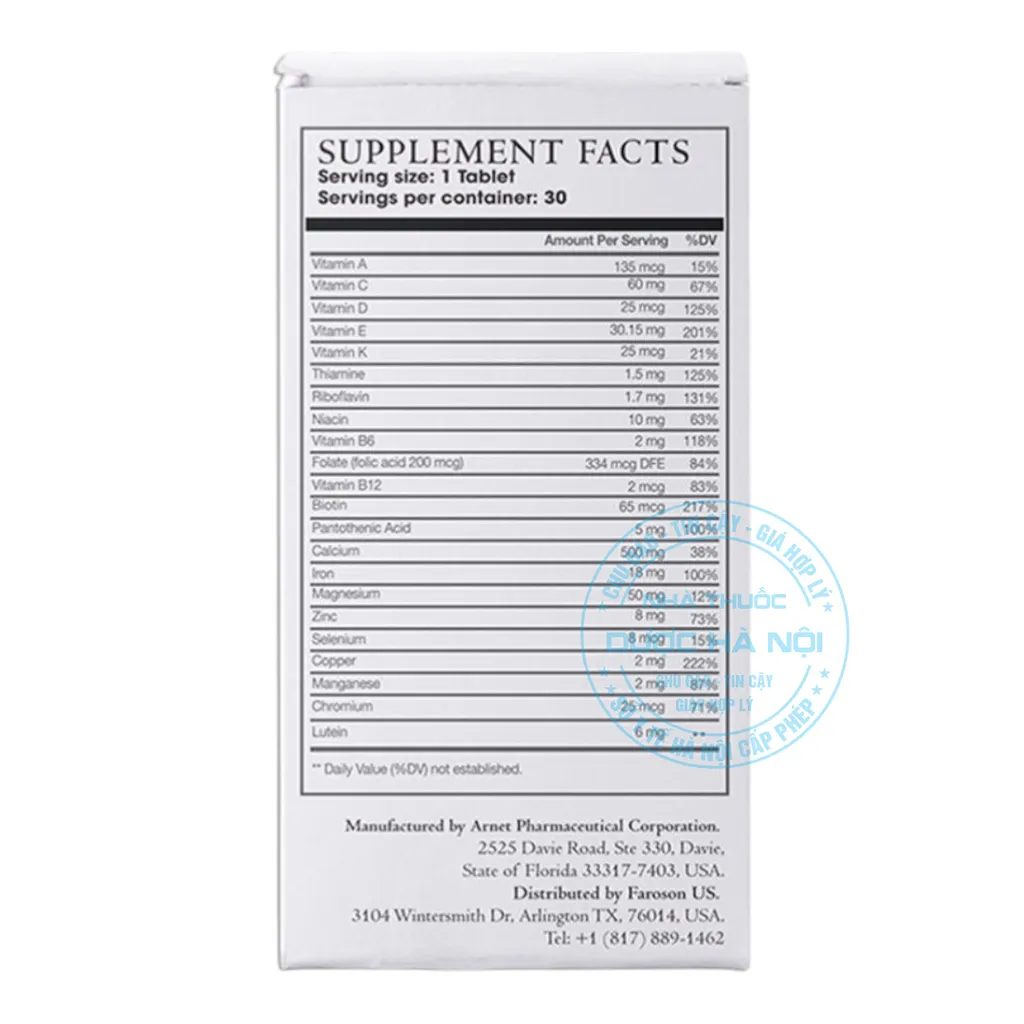 Viên uống Provibiol Vitamin 1