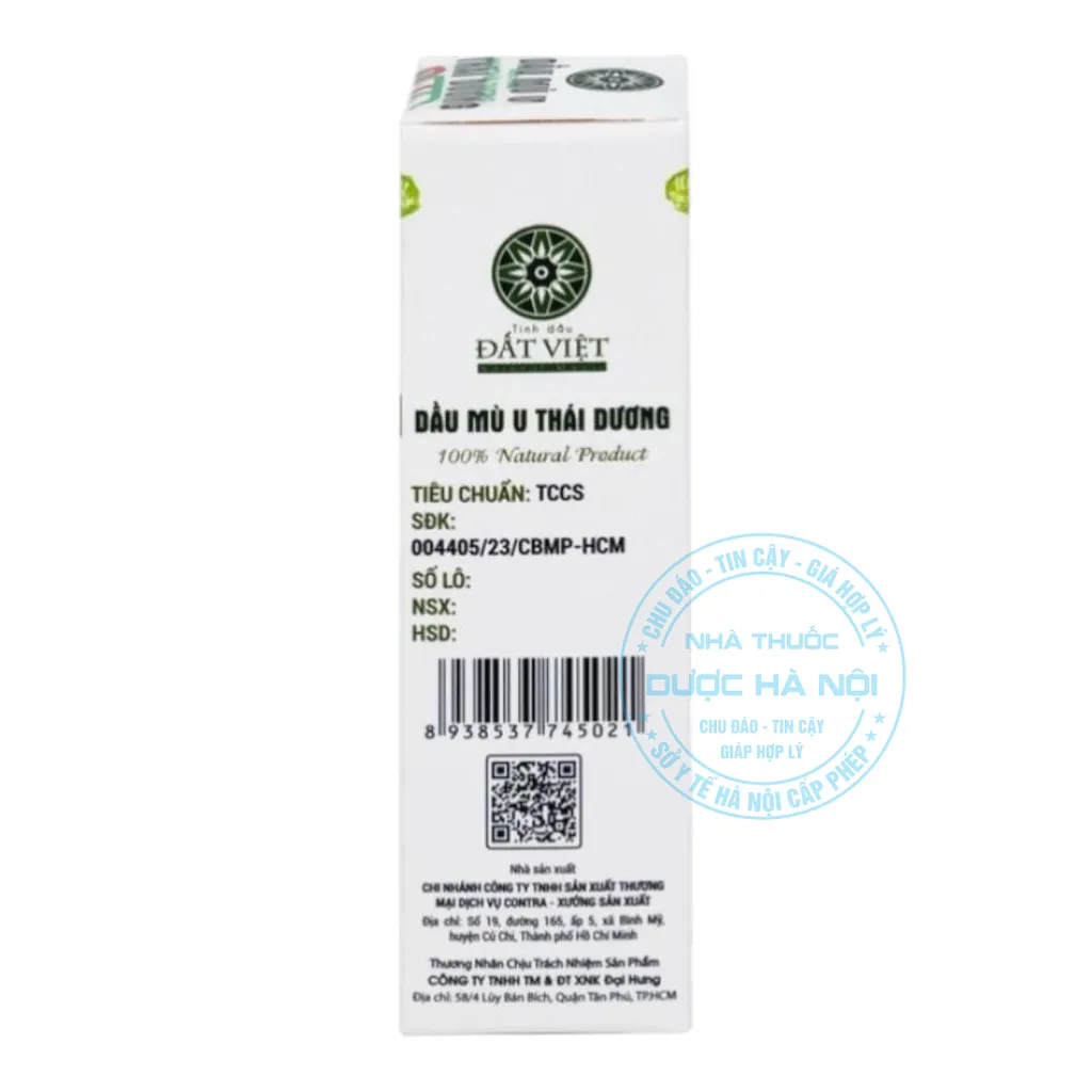 Dầu Mù U Thái Dương Đất Việt 10ml