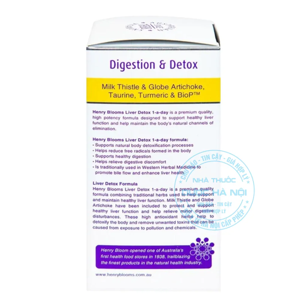 Viên uống Henry Blooms Liver Detox 1-A-Day