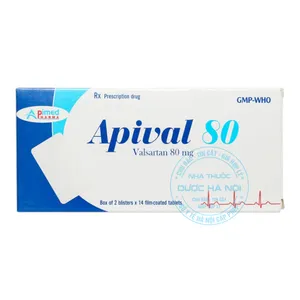 Thuốc Apival 80 điều trị tăng huyết áp và các bệnh tim mạch