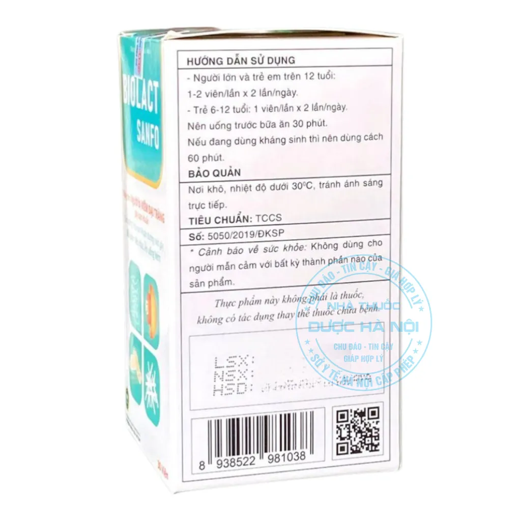 Viên uống Biolact Sanfo