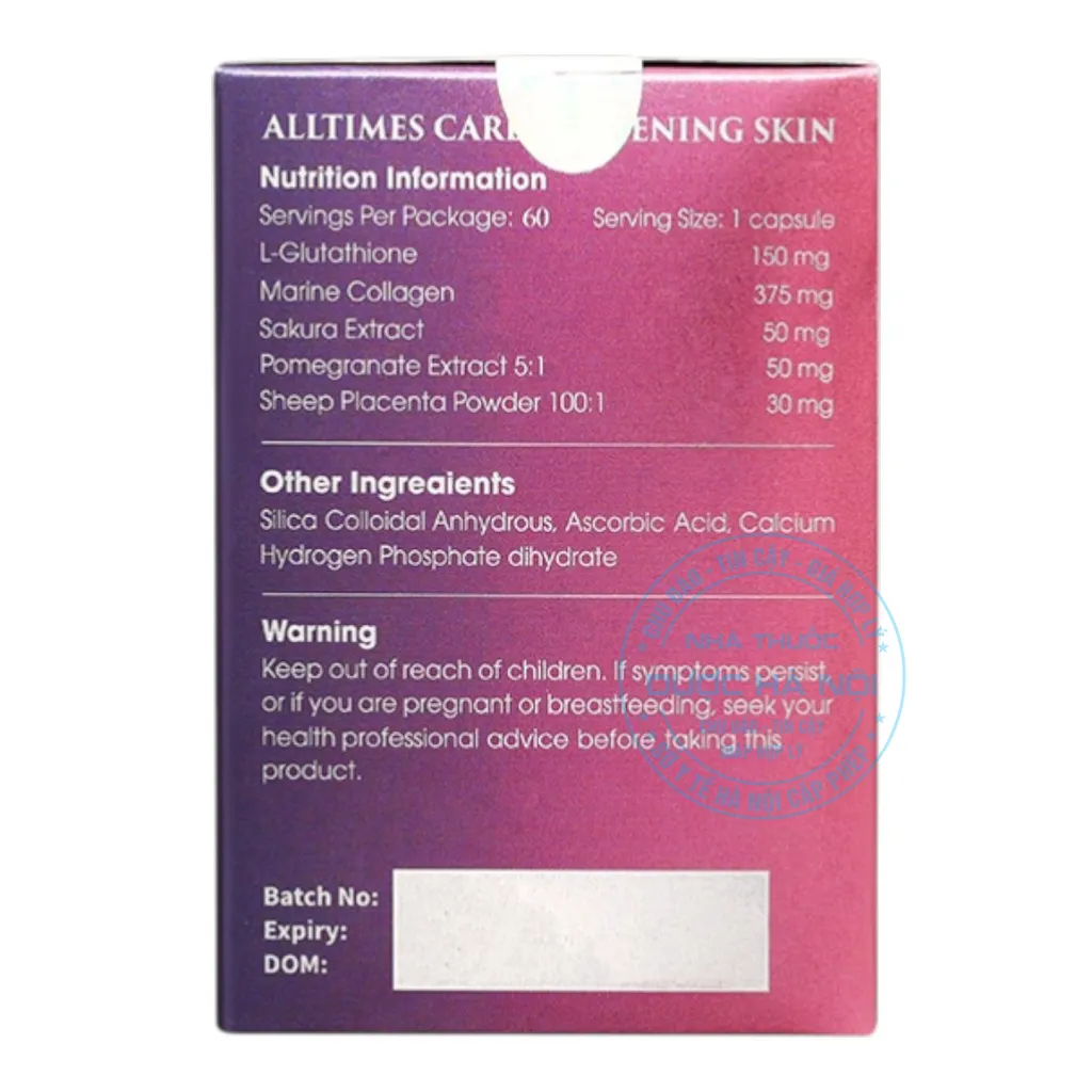 Viên uống Alltimes Care Whitening Skin