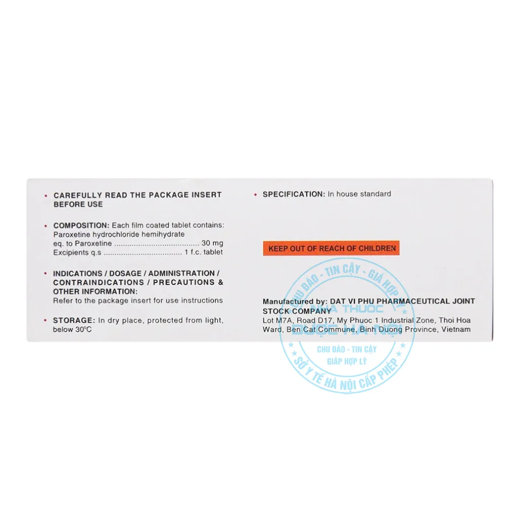 Thuốc Parokey-30 DaViPharm