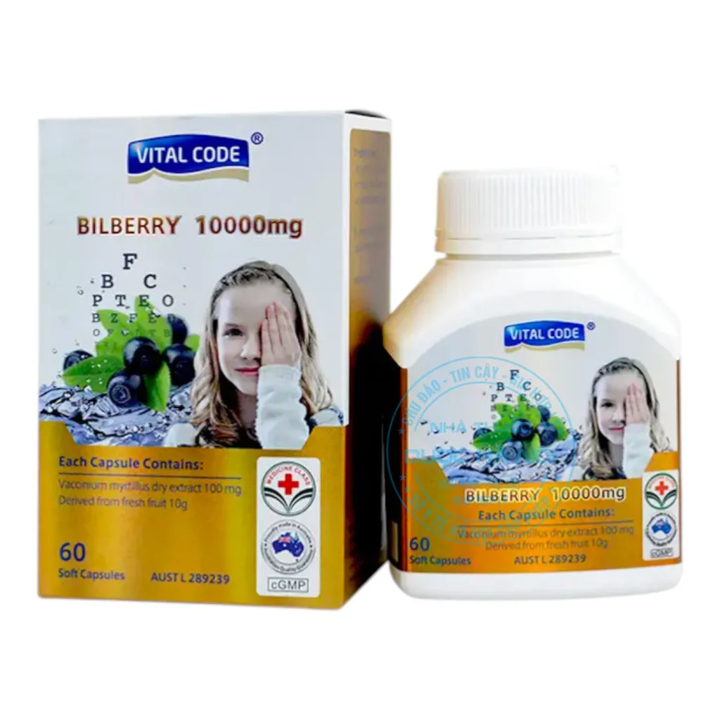 Viên uống bổ mắt Vital Code Bilberry 10000mg