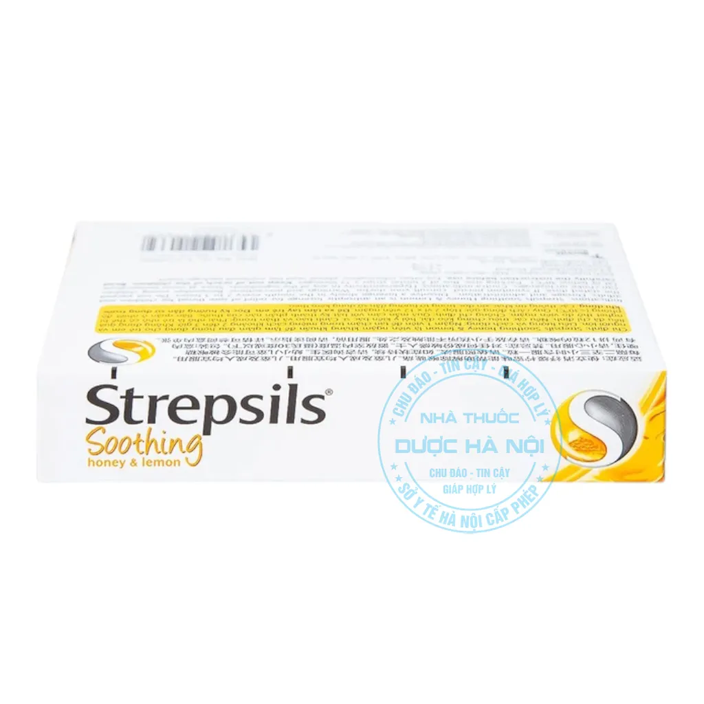 Viên ngậm Strepsils Soothing mật ong & chanh