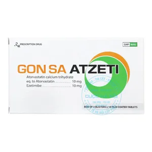 Thuốc Gon Sa Atzeti kiểm soát mỡ máu cao để phòng tránh các bệnh về tim mạch