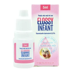 Thuốc nhỏ mũi Elossy Infant làm sạch và thông thoáng đường thở bé  (Lọ 5ml)