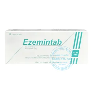 Thuốc hạ mỡ máu Ezemintab 10mg kiểm soát cholesterol, giảm thiểu nguy cơ các bệnh tim mạch (Hộp 3vỉ x10viên)