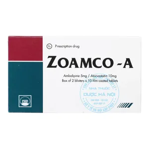 Thuốc Zoamco - A 5mg/10mg kiểm soát huyết áp, nâng cao chất lượng cuộc sống (Hộp 2vỉ x 10viên)