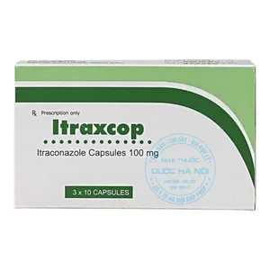 Thuốc Itrex (Itraconazole) điều trị các bệnh về nấm da, nấm móng, nấm nội tạng (Hộp 2vỉ x6viên)