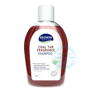 Dầu gội đầu Redwin Coal Tar Fragrance Shampoo kiểm soát gầu, làm sạch da đầu và chăm sóc mái tóc