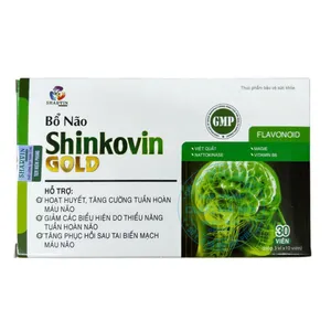 Viên uống Shinkovin Gold cũng cấp dưỡng chất hỗ trợ não bộ khỏe mạnh (Hộp 3vỉ x10viên)