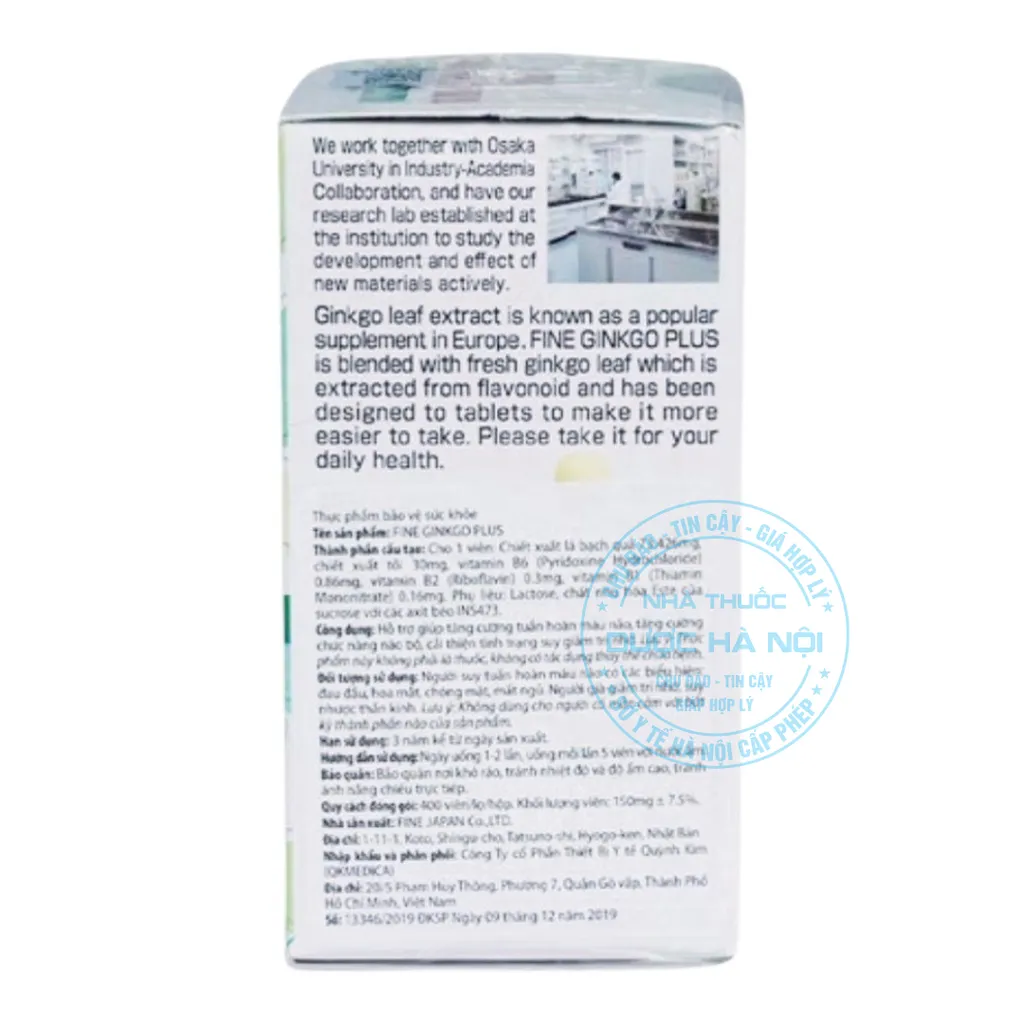 Viên uống Fine Ginkgo Plus