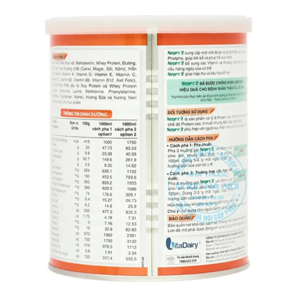 Sữa bột Nepro 2 VitaDairy 400g
