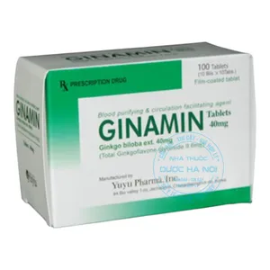 Thuốc Ginamin Tablets 40mg điều trị các vấn đề về trí nhớ, khả năng tập trung và tuần hoàn máu não
