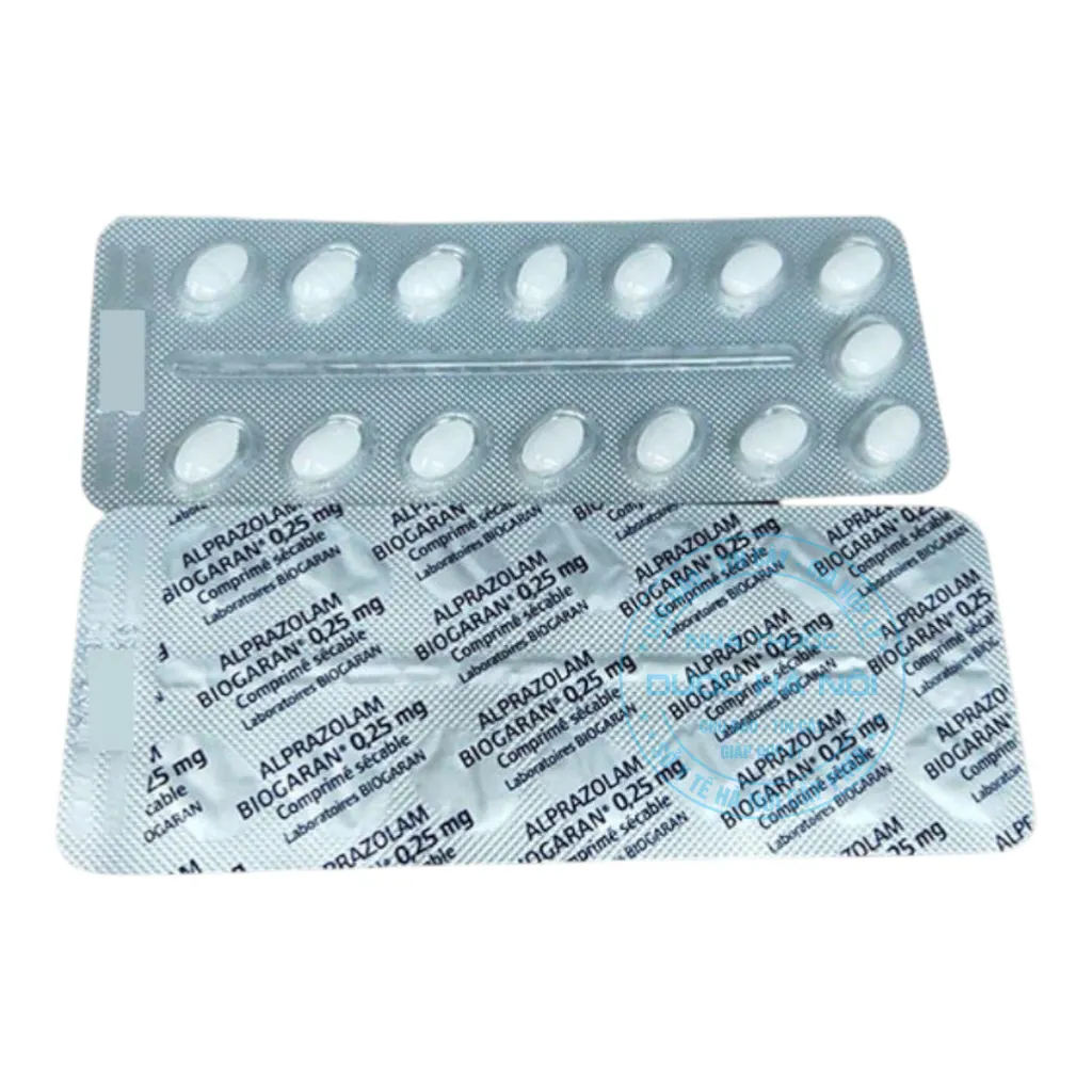 Thuốc Alprazolam Biogaran 0.25mg