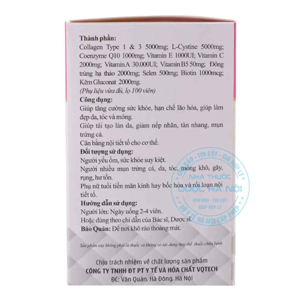 Viên uống Super Collagen Q10 VQTech