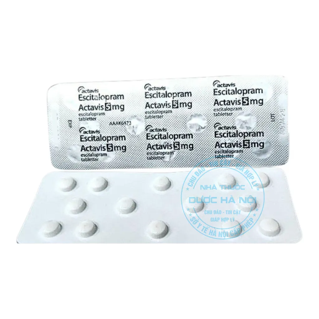 Thuốc Escitalopram Actavis 5mg điều trị các rối loạn tâm thần