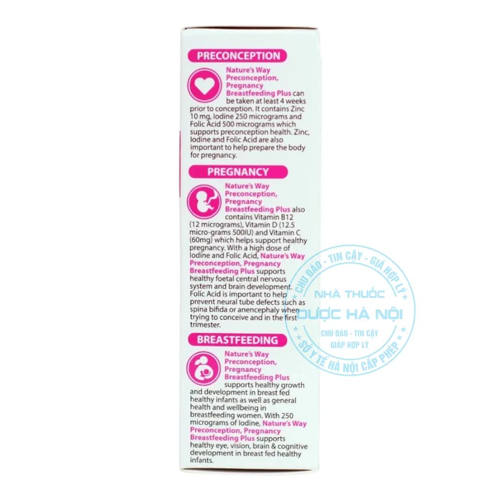 Viên uống Nature's Way PreConception Pregnancy