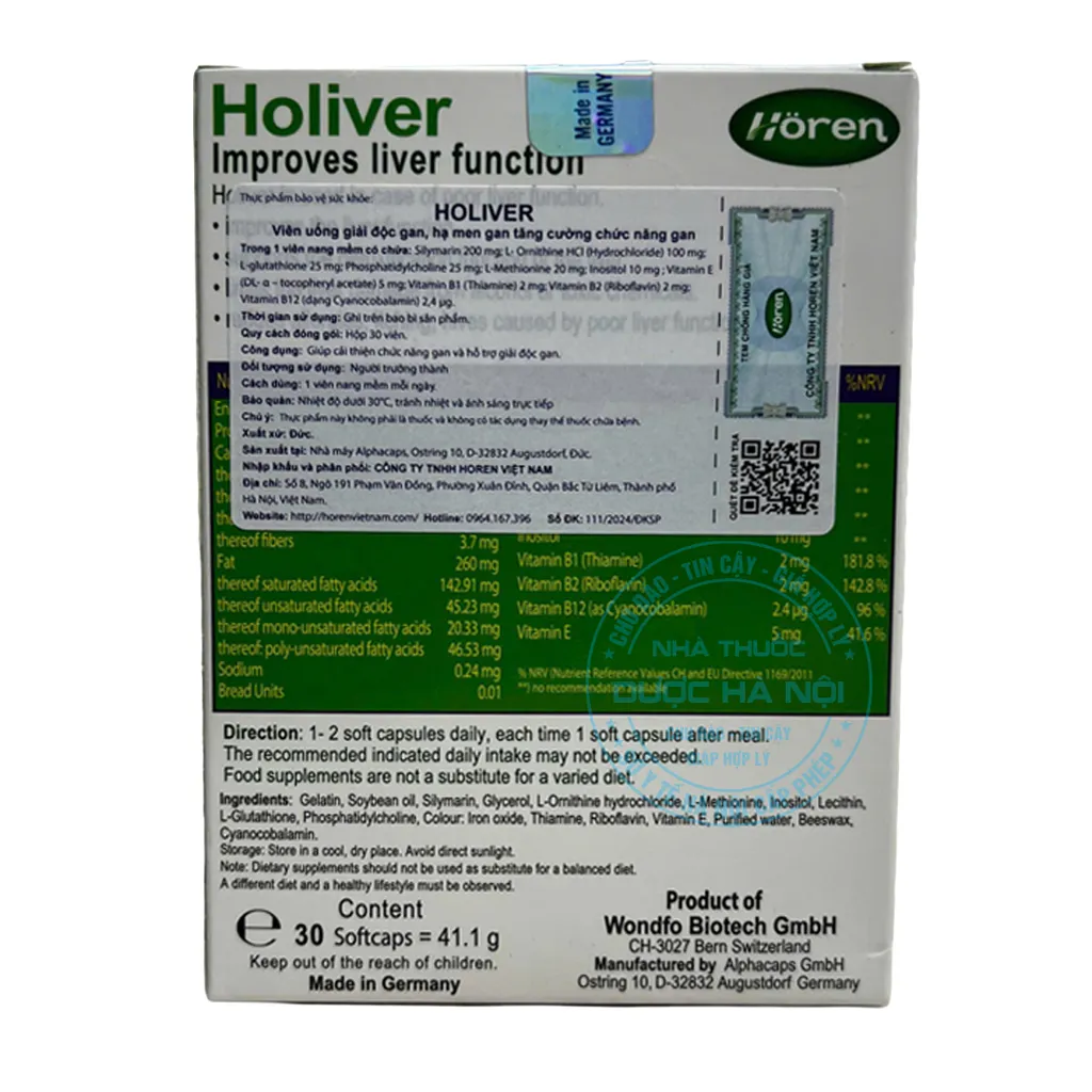 Viên uống Bổ gan Holiver Horen