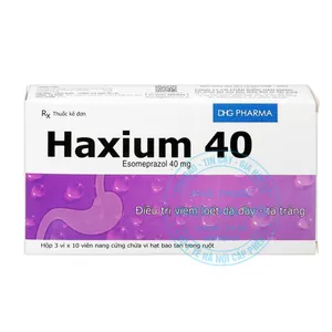 Thuốc Haxium 40 DHG điều trị các tổn thương ở niêm mạc da dày (Hộp 3vỉ x10viên)