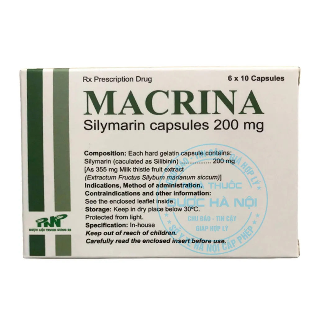 Thuốc trị bệnh gan Macrina 200mg