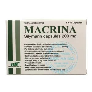 Thuốc trị bệnh gan Macrina 200mg điều trị các bệnh về gan và duy trì chức năn gan