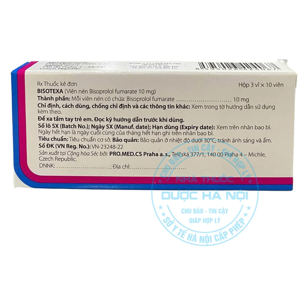 Thuốc Bisotexa 10mg