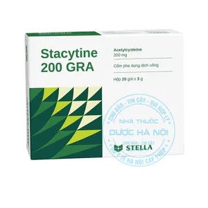 Thuốc Stacytine 200 GRA điều trị các vấn đề về đờm đặc và hô hấp (Hộp 20gói)