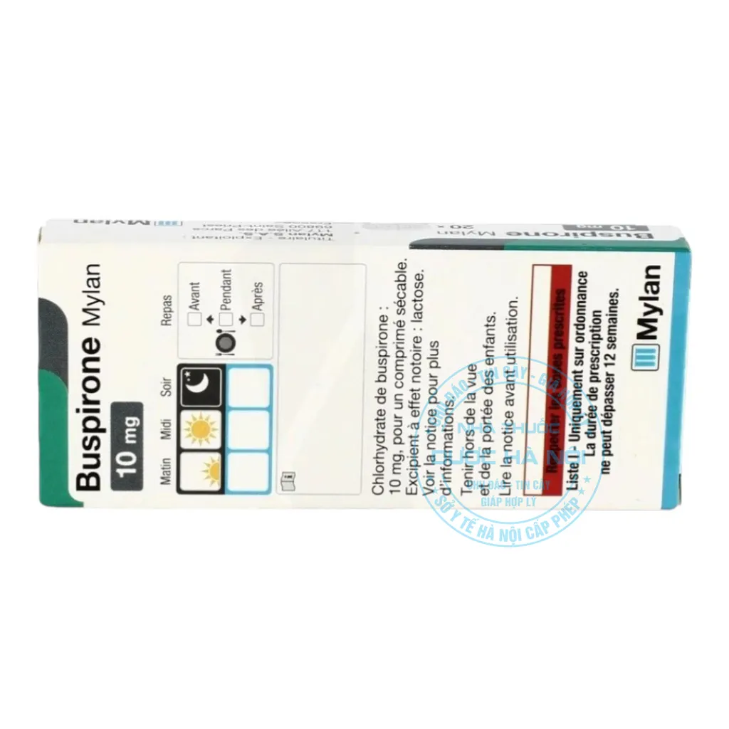 Thuốc Buspirone Mylan 10mg
