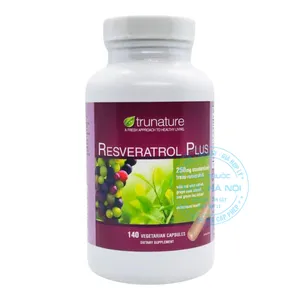 Viên uống Trunature Resveratrol Plus chống oxy hóa, bảo vệ tế bào, cải thiện tuần hoàn