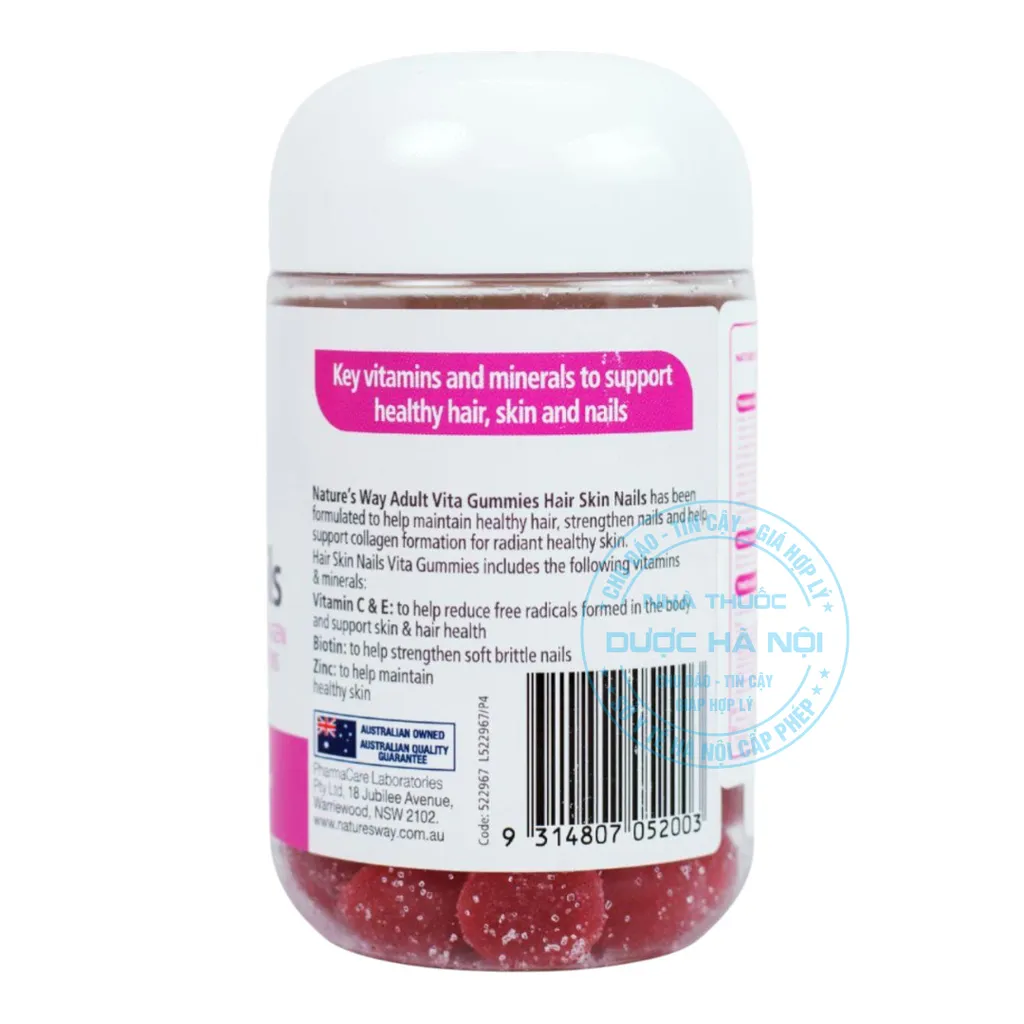 Viên uống Nature’s Way Adult Vita Gummies Hair Skin Nails