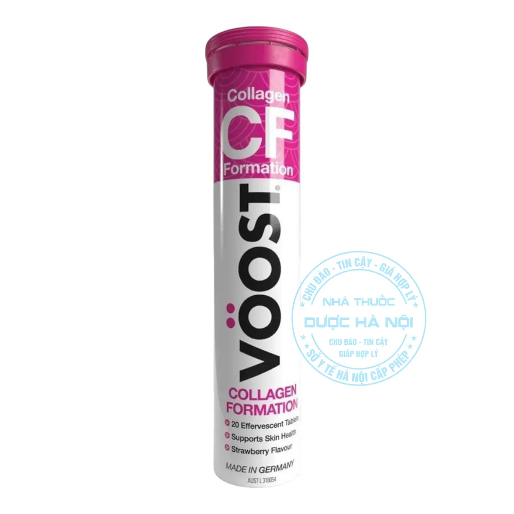 Viên sủi Voost Collagen Formation Strawberry