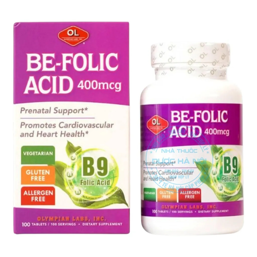 Viên uống Be - Folic Acid 400mcg